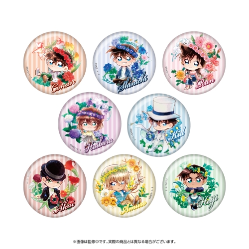 名探偵コナン トレーディング缶バッジ デフォルメ 花冠-flow in the