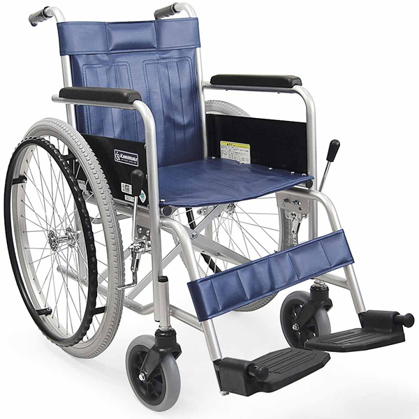 カワムラサイクル】スチール製 自走式ソフトタイヤ車いす KR801Nソフト