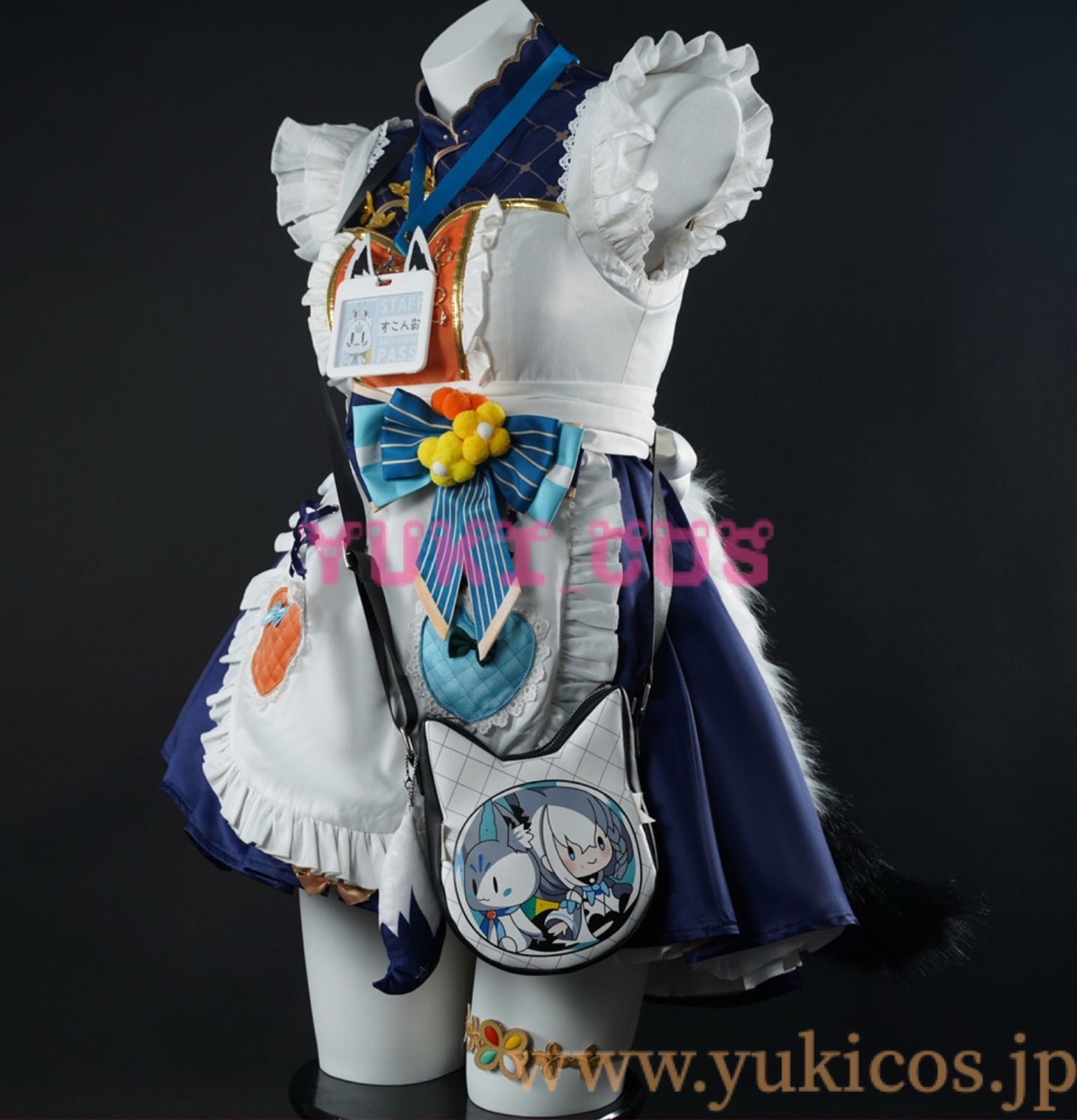 バーチャルYouTuber Vtuber ホロライブ 白上フブキ レトロ風喫茶衣装