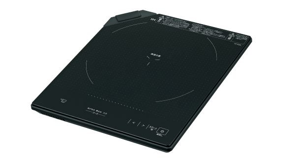 高さ約3cmの薄型ボディで食卓に溶け込むデザイン卓上IH