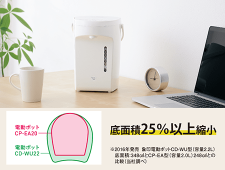 CP-EA20 ｜ 電動ポット ｜ ポット・ケトル ｜ 商品情報 ｜ 象印マホービン