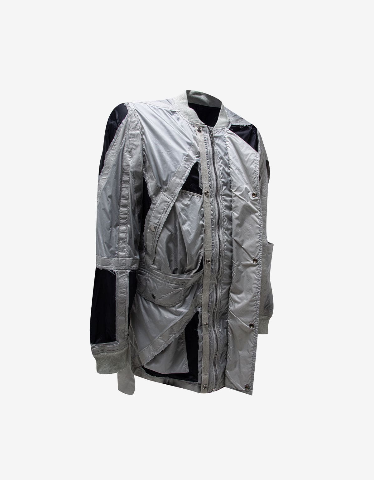 Rick Owens Grey Cut-Out Rod Jacket - circa SS19 – Zoo Fashions