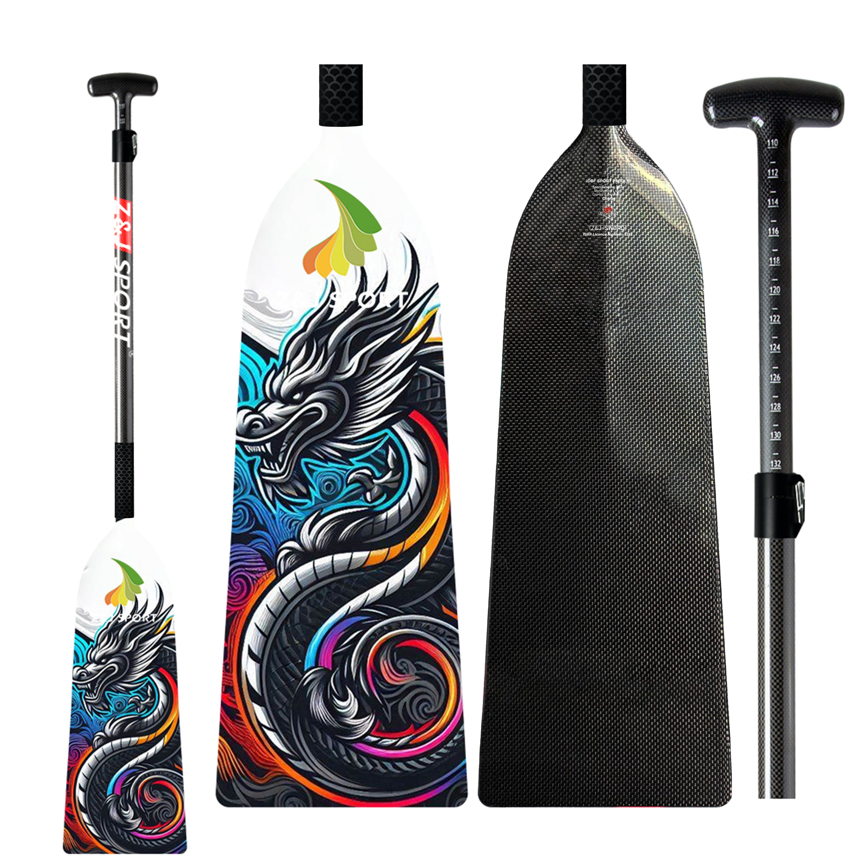 ZJ New Arrival IDBF Approved Carbon Fiber Folding Dragon Boat