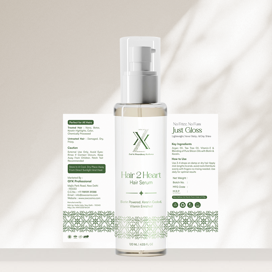 ZXX Hair2Heart Anti Frizz Hair Serum | Unisex – zxxcosmo