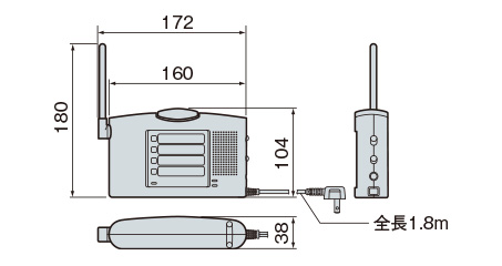 ワイヤレスコール卓上受信器 | ワイヤレスコールシステム | Panasonic