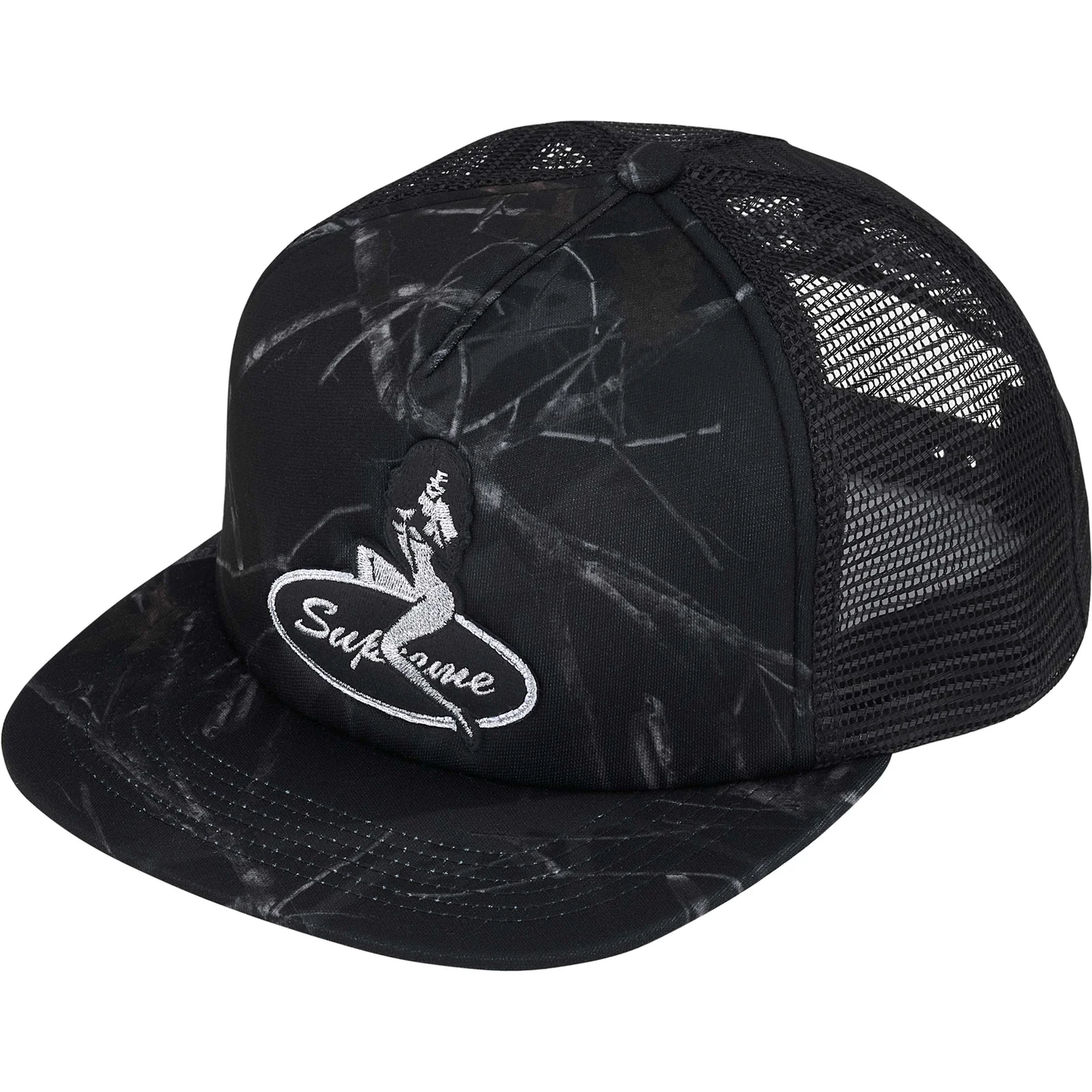 Supreme Pinup Mesh Back Black Camo 5-Panel Hat – WyCo Vintage Broadway