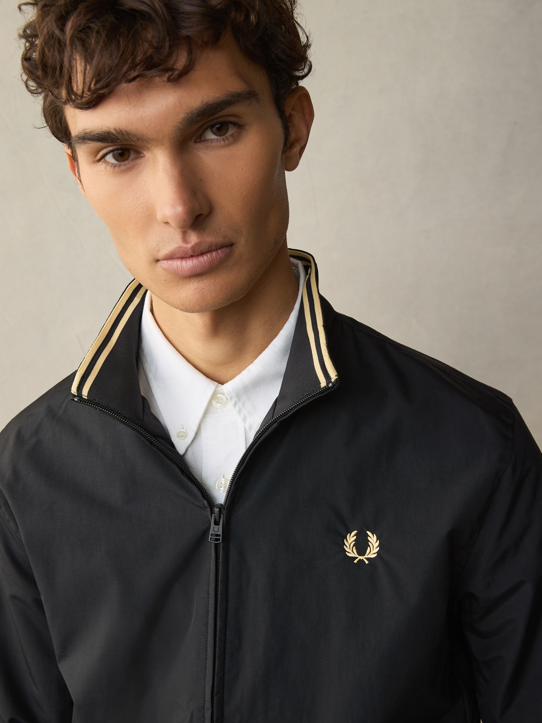 Buy Fred Perry Black Jacket from Next Canada