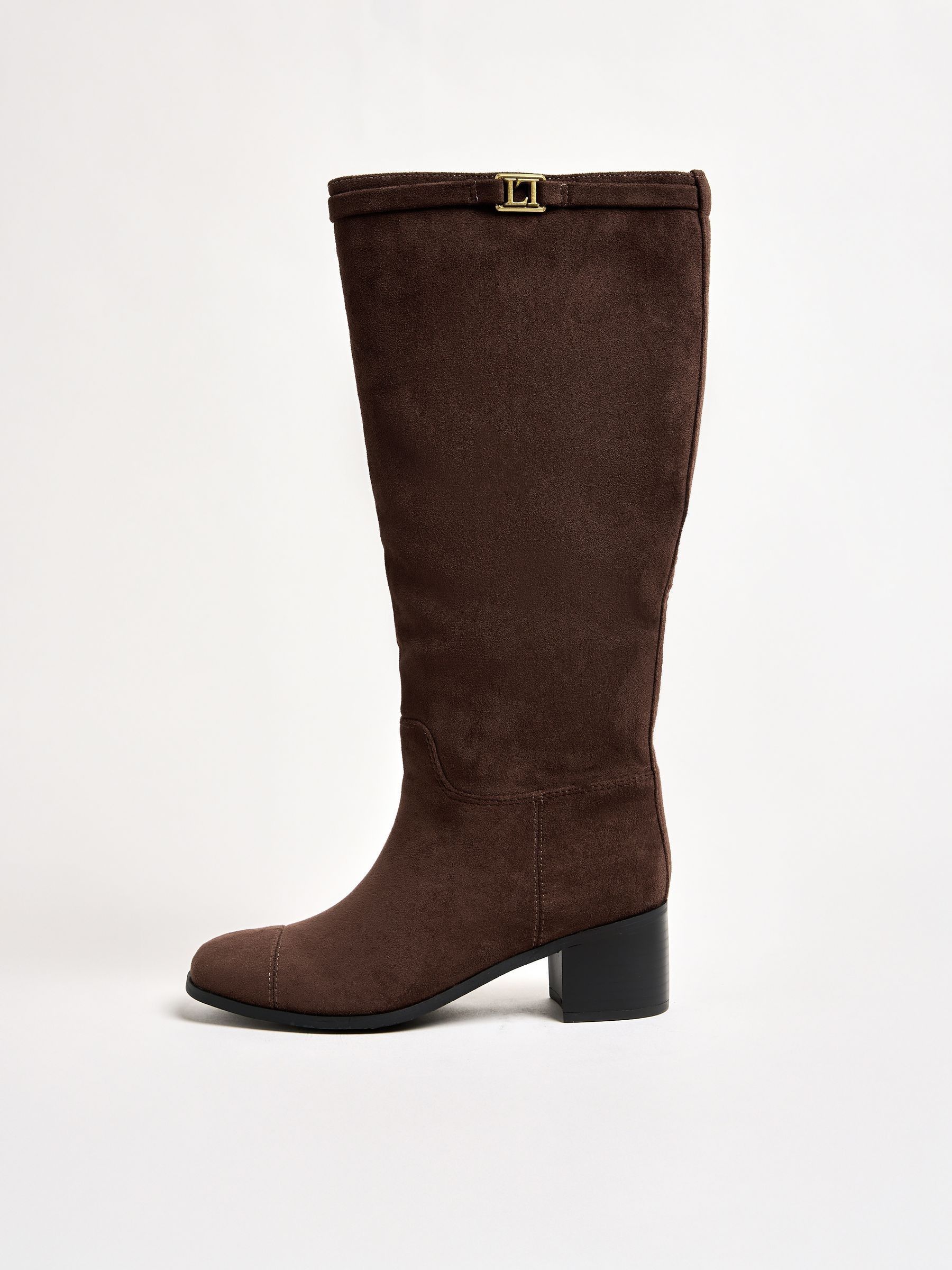 Buy Lipsy Chocolate Brown Standard fit Knee High Boots from Next USA