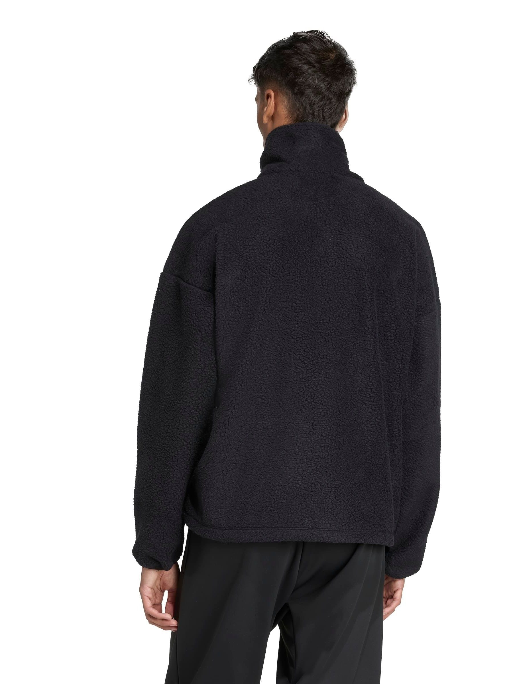 Buy adidas Black City Tech High Pile Fleece Full-Zip Jacket from