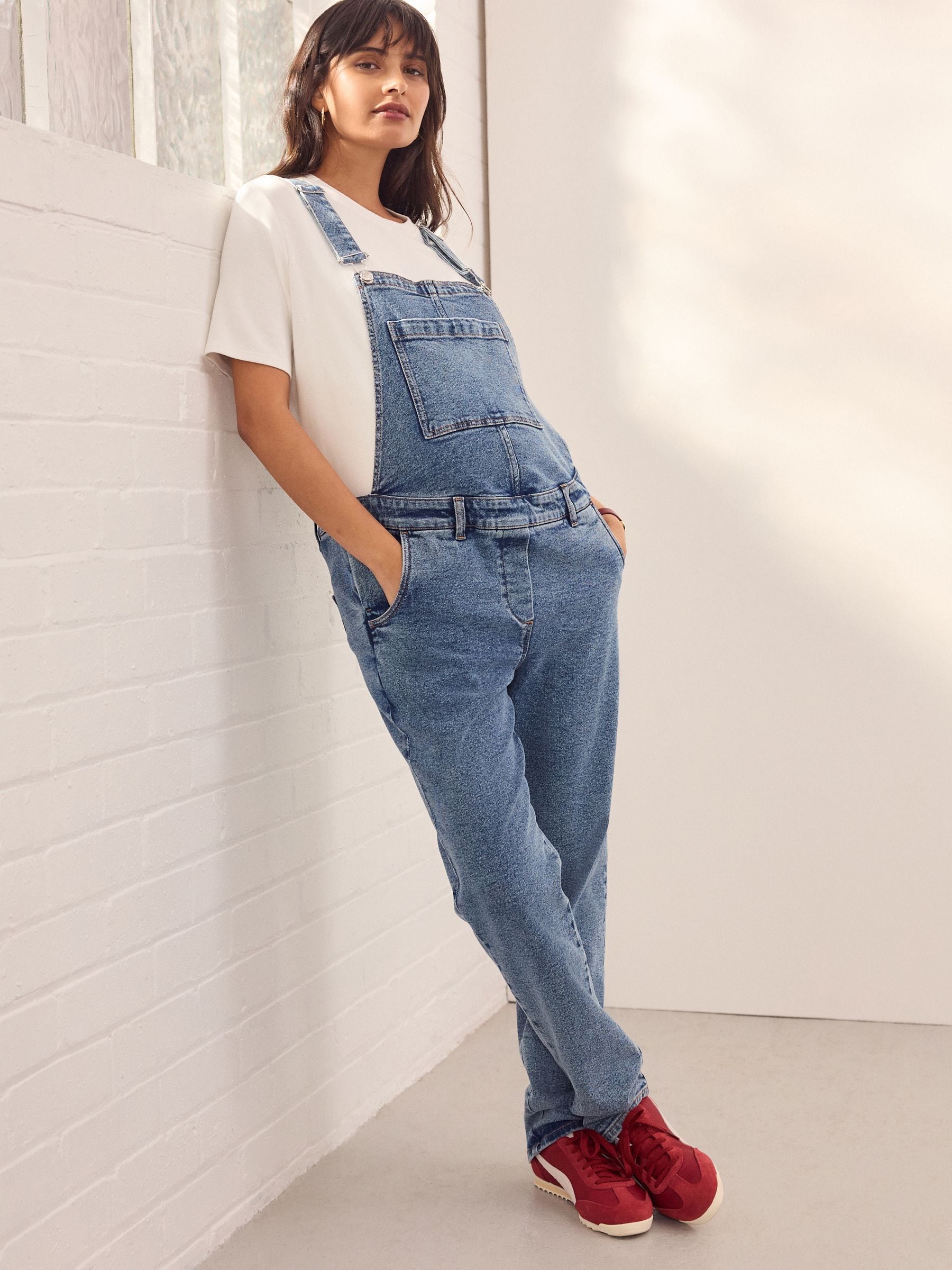 Next：日本 ダークブルー - マタニティ デニム ダンガリー from Next Japan