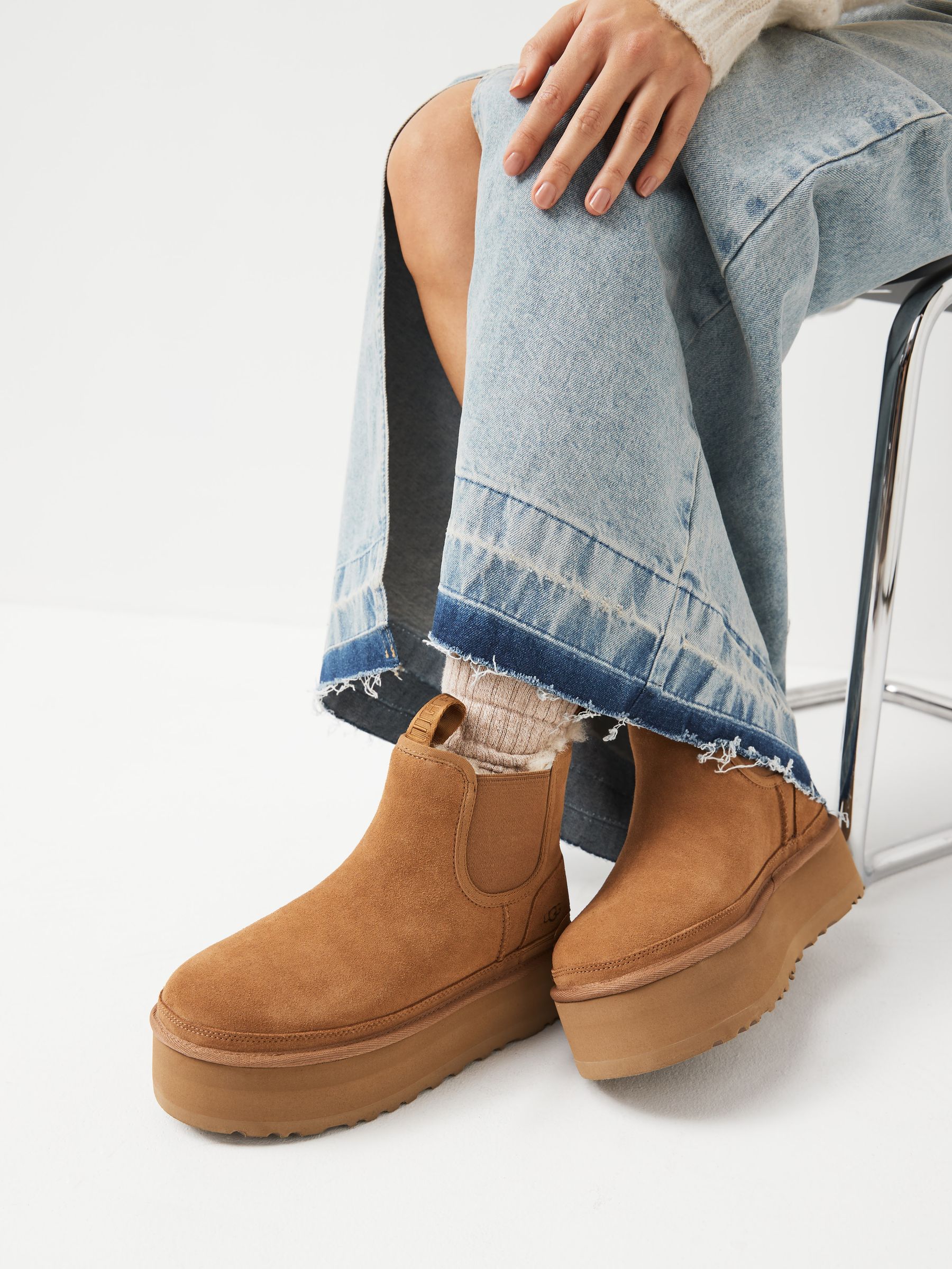 Buy UGG Brown Neumel Platform Chelsea Boots from the Next UK