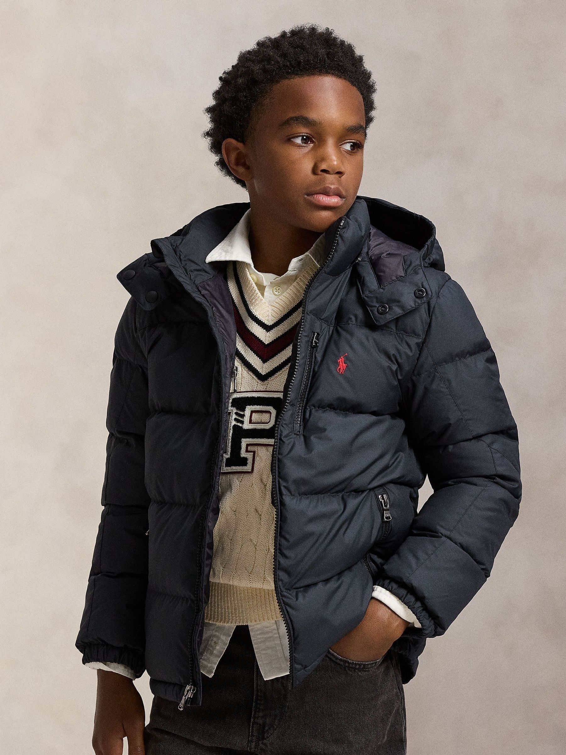 Buy Polo Ralph Lauren Black Down Puffer Jacket from Next USA