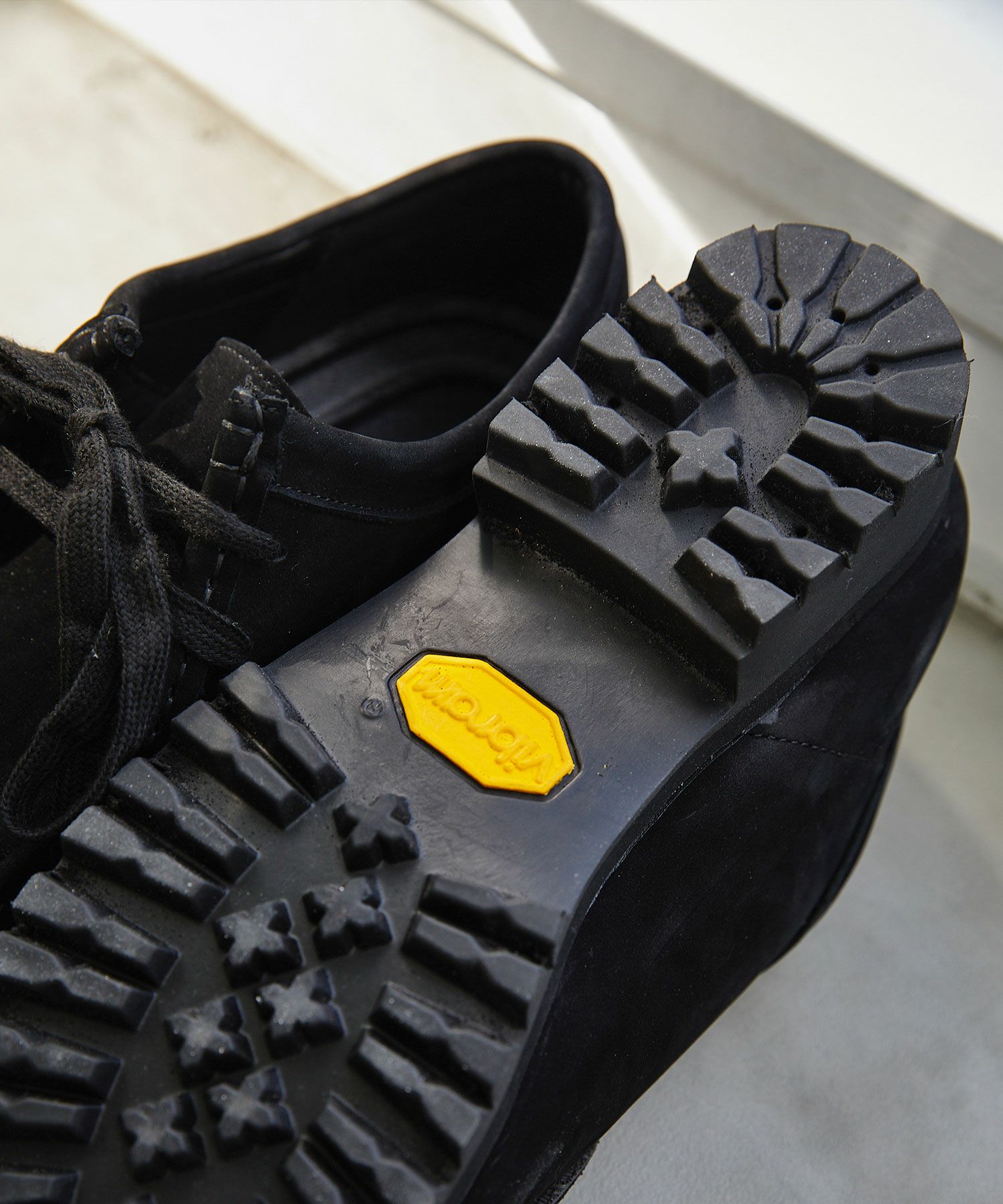 Vibram × OPENING ACT] Vibramソールヌバックリアルレザーモカシン