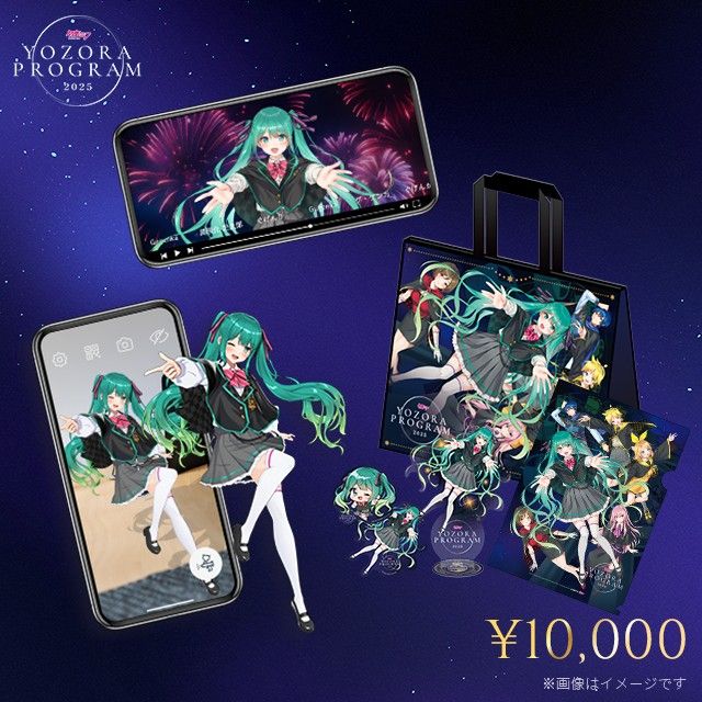 初音ミク 夜空プログラム 2025 音楽大花火特別配信チケット」 15,000円