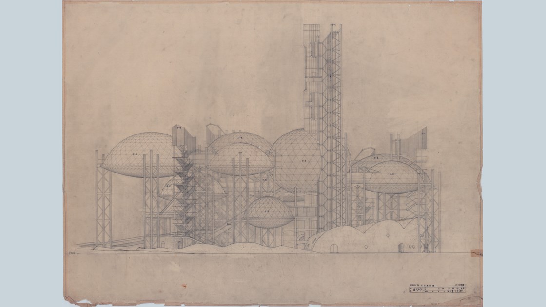 1970年大阪万博を彩った建築群の大図面を公開、東京・湯島で万博回顧展