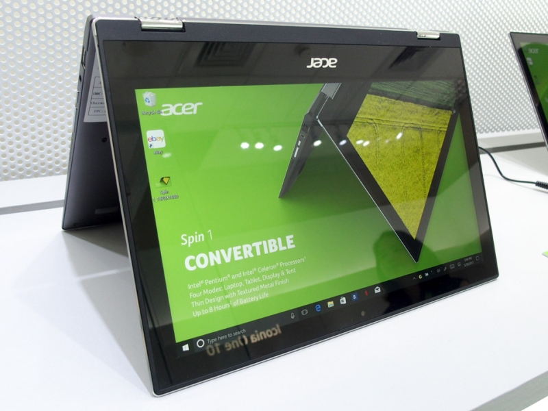 Acerが薄型コンバーチブルPCや10型のAndroidタブレットを発表 | 日経