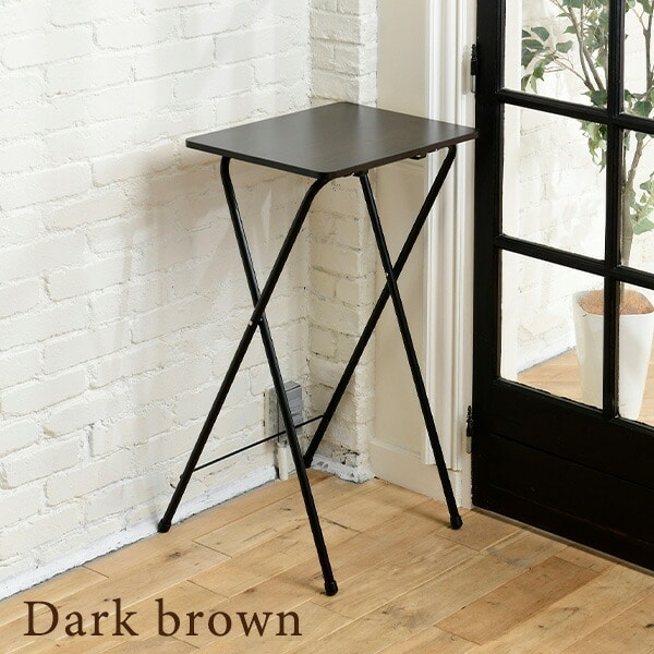 折りたたみ ミニテーブル 組み立て不要 高さ90 幅50 奥行52 RYST-5040H