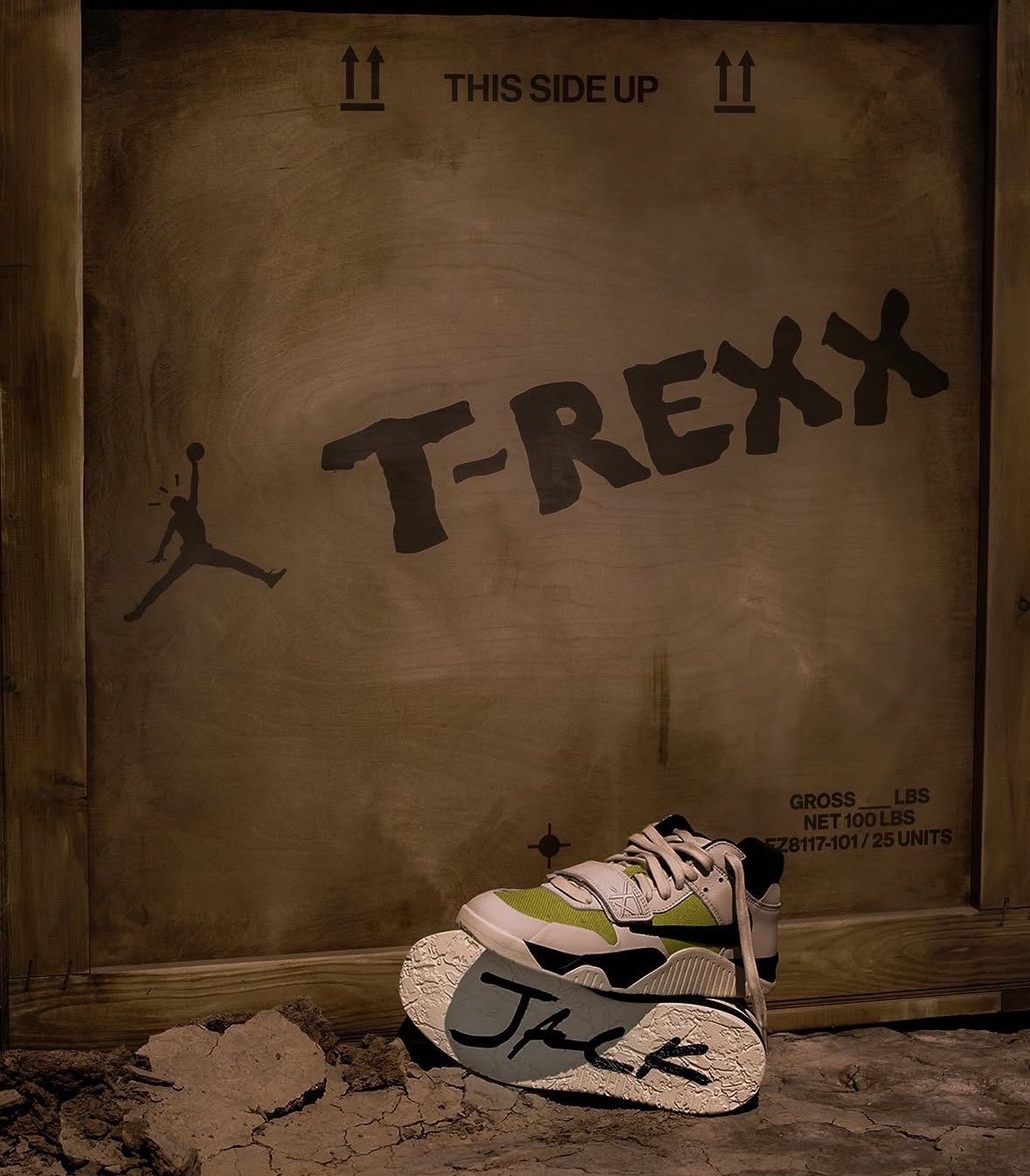 Travis Scott × JORDAN JUMPMAN JACK TR “Bright Cactus” の世界での