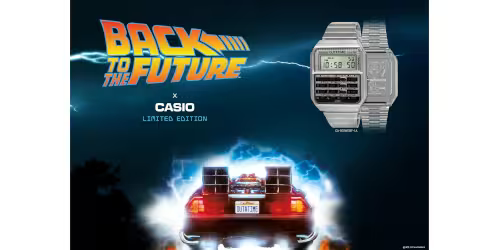 国内取扱店舗を追加】BACK TO THE FUTURE × CASIO の CA-500WEBF-1AJR