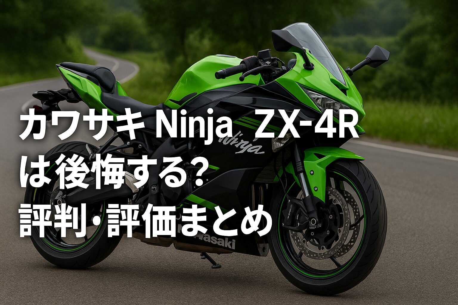 知らないと後悔】カワサキ Ninja ZX-4Rは後悔する？評判・評価まとめ