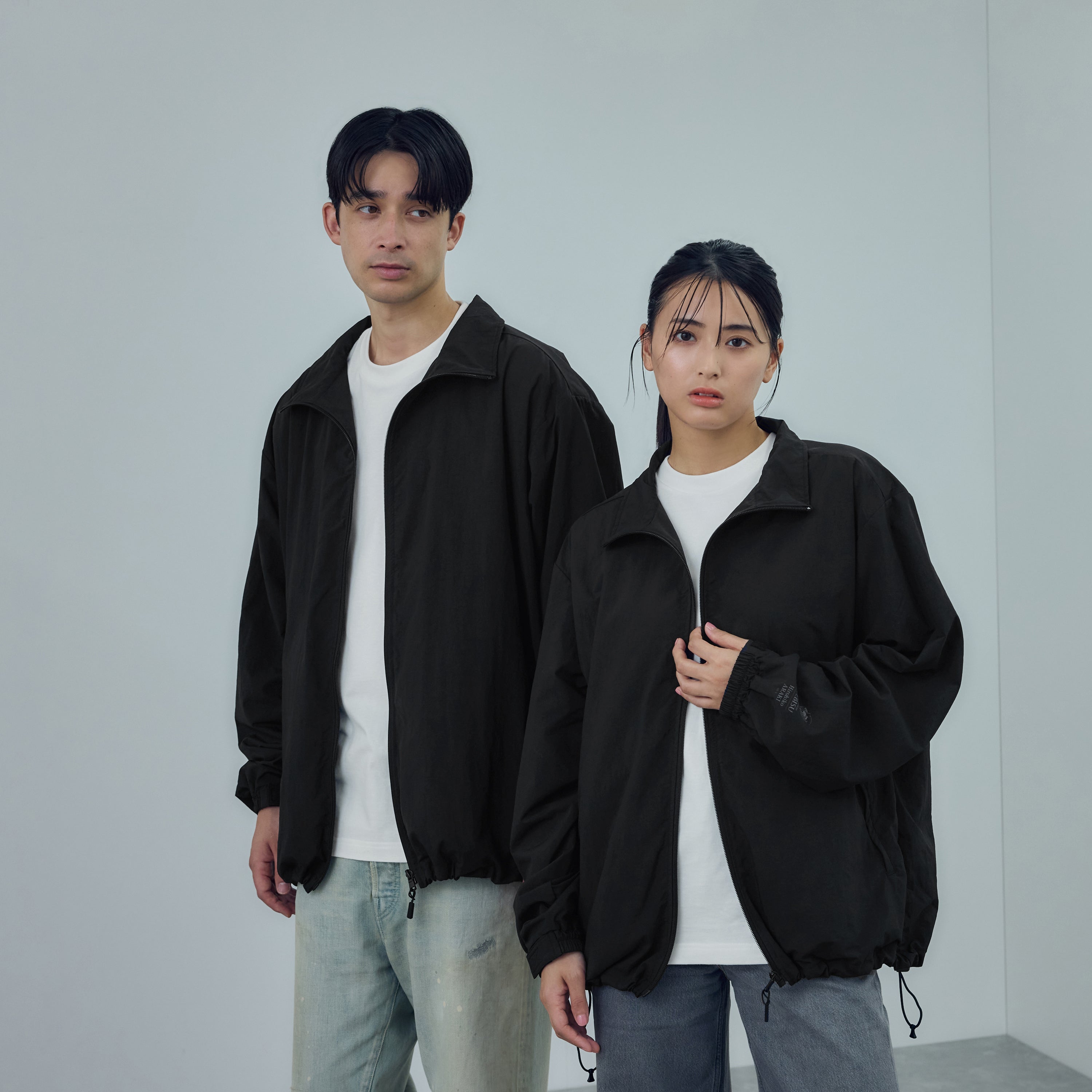 描き下ろし美人画ナイロントラックジャケット ムーンライトロケット