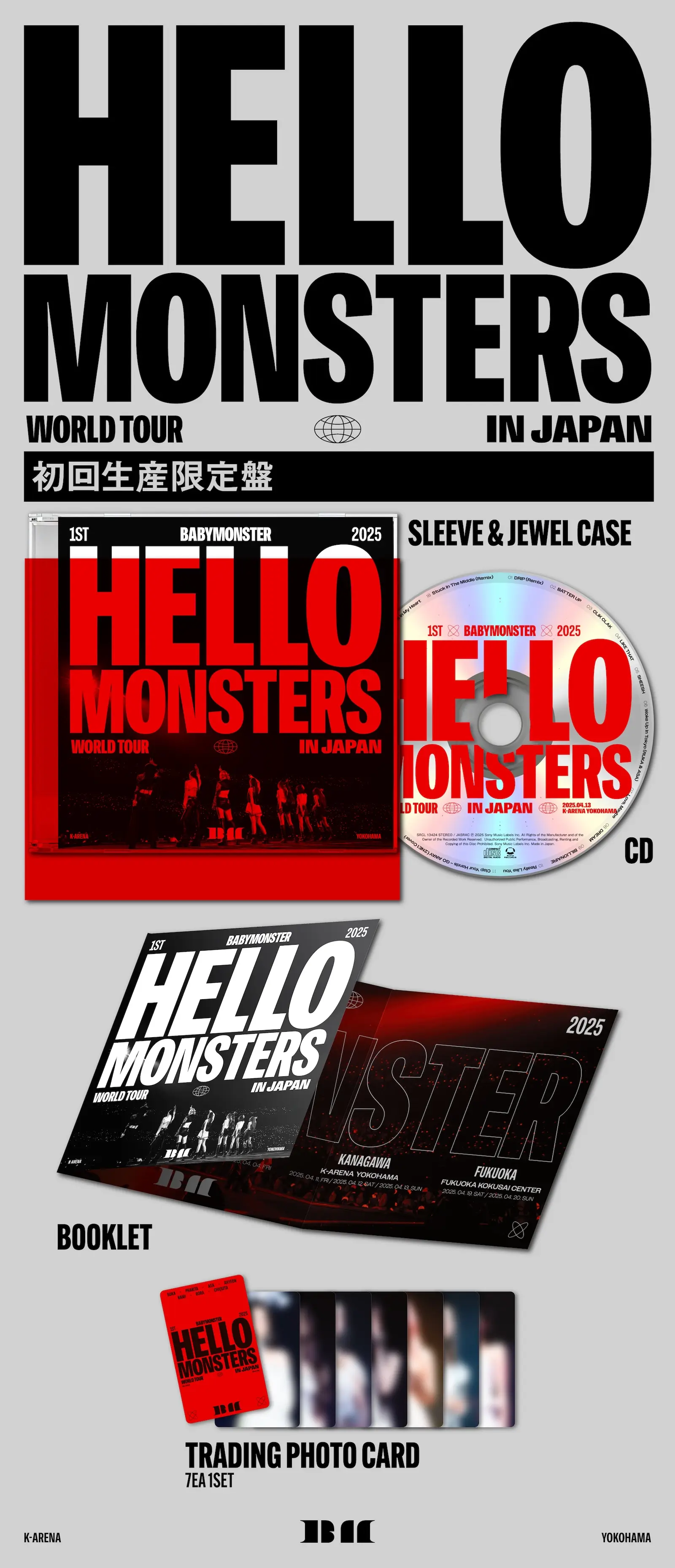 BABYMONSTER、初のLIVE ALBUM CD＆Blu-rayの商品詳細を公開！