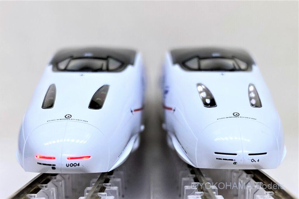 九州新幹線800系(流れ星新幹線)が入線しました。その後 修理から帰っ