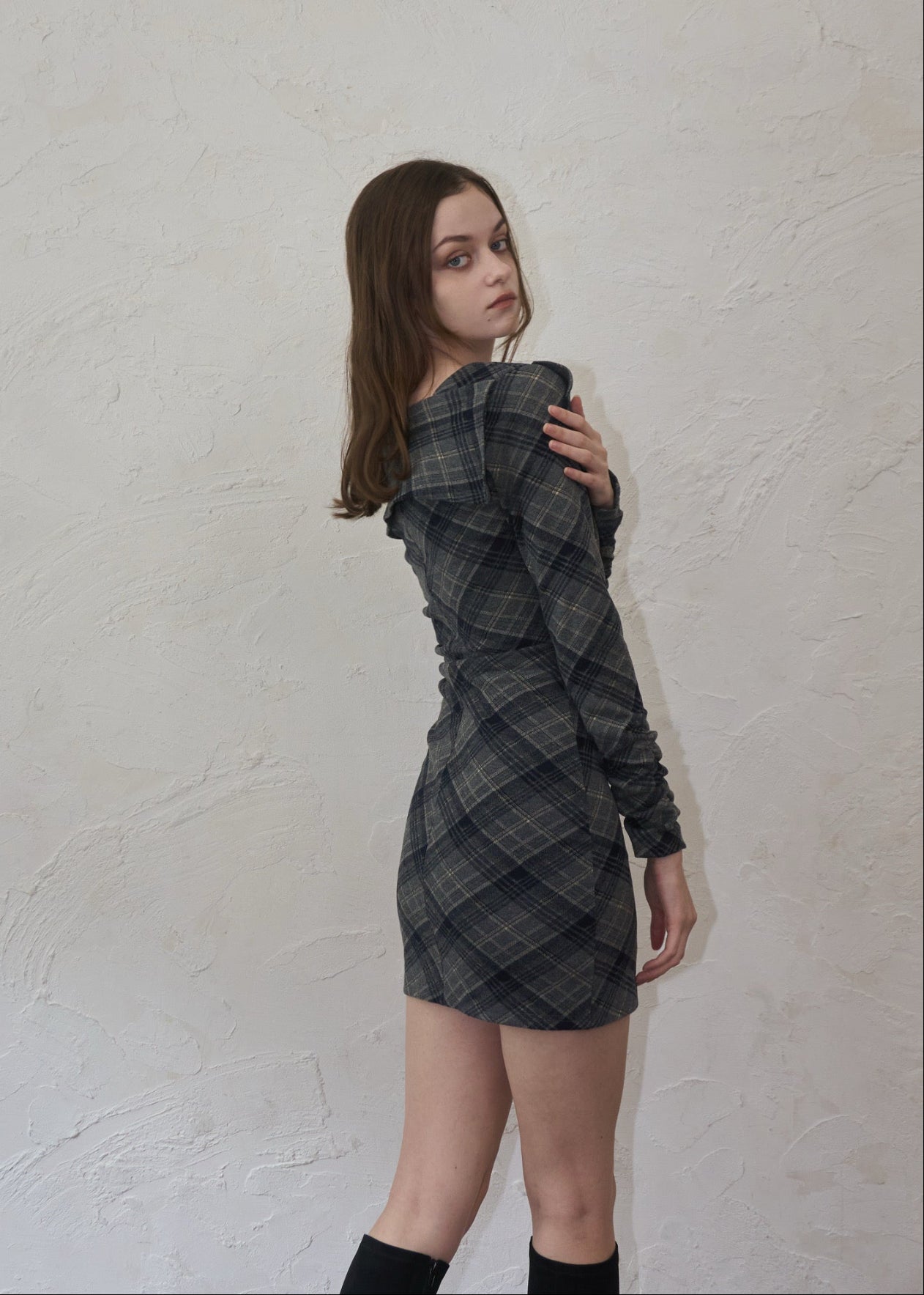 One-shoulder check mini op – YILON