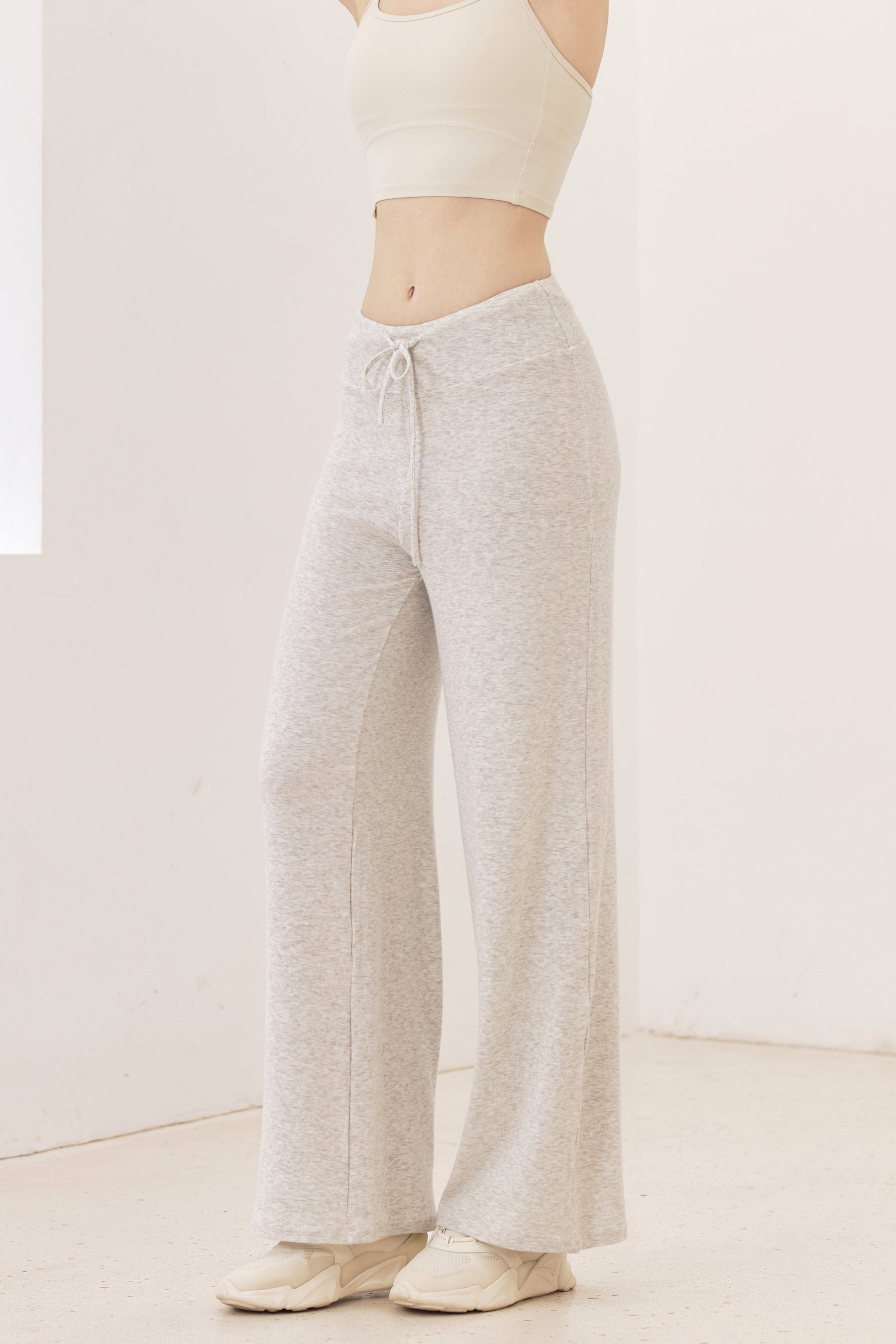 秋冬 ソフト ワイドパンツ