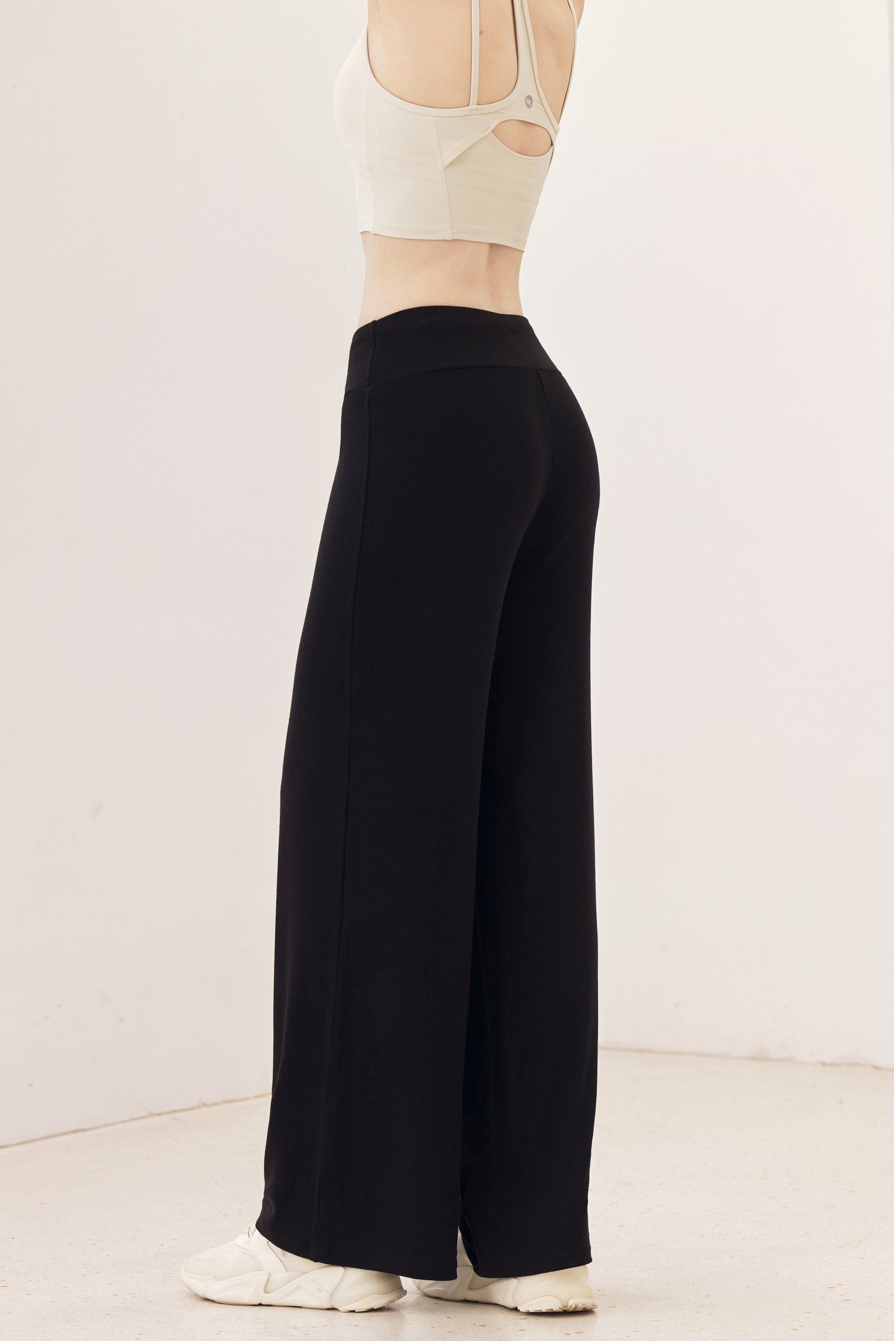 秋冬 ソフト ワイドパンツ