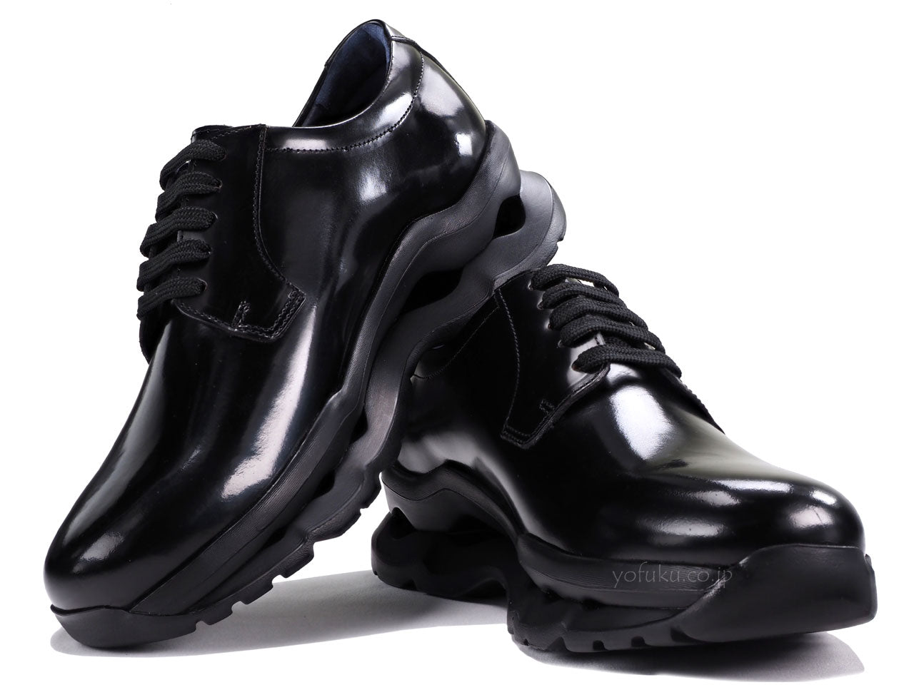 カラハン マレソールシューズ プレーントゥ ブラック CallagHan 17807