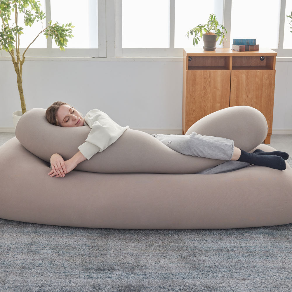 ヨギボー ロール マックス ライトグレー 公式】Yogibo Roll Max