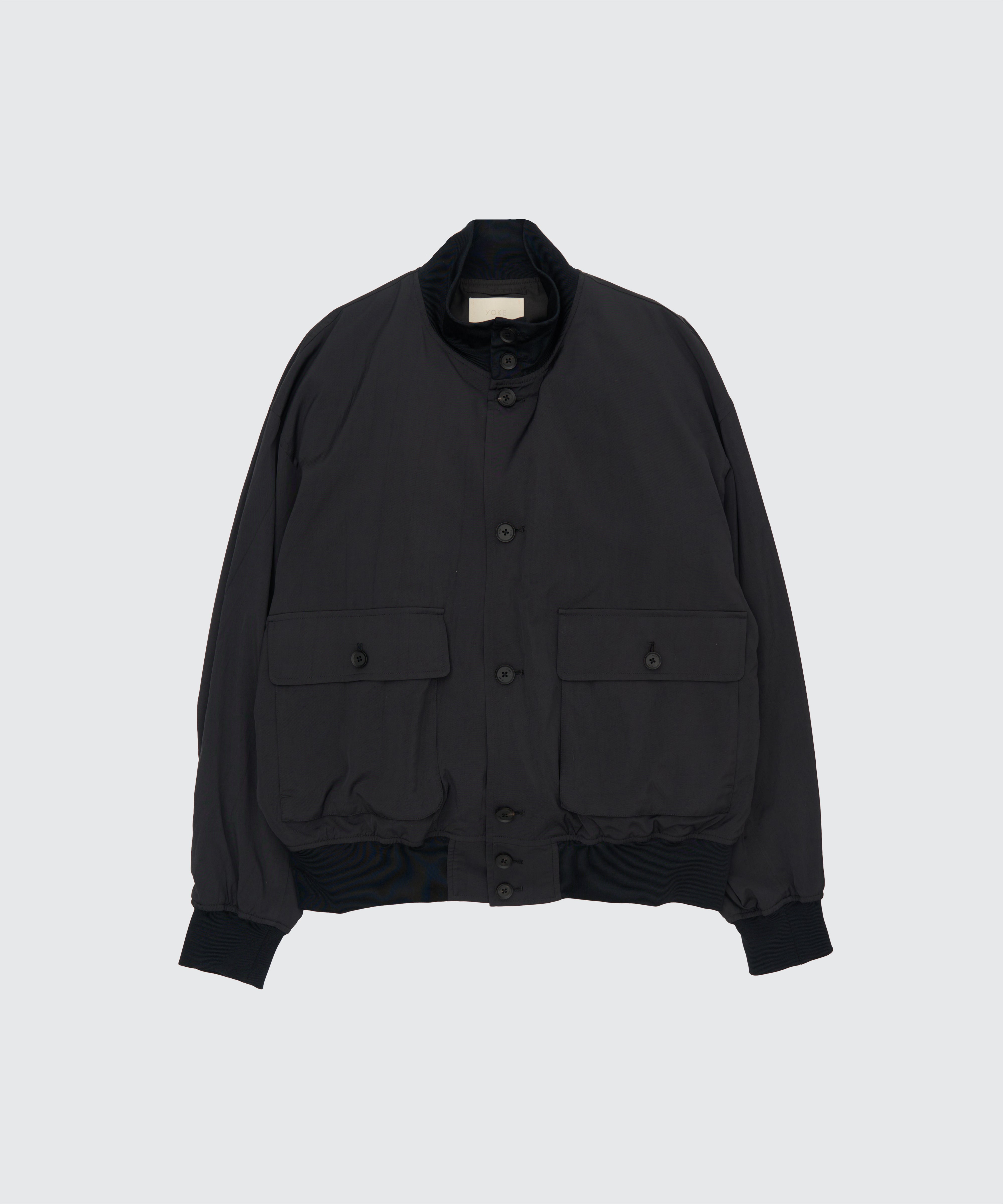 Silk Nylon Driving Blouson | YOKE Official Website
