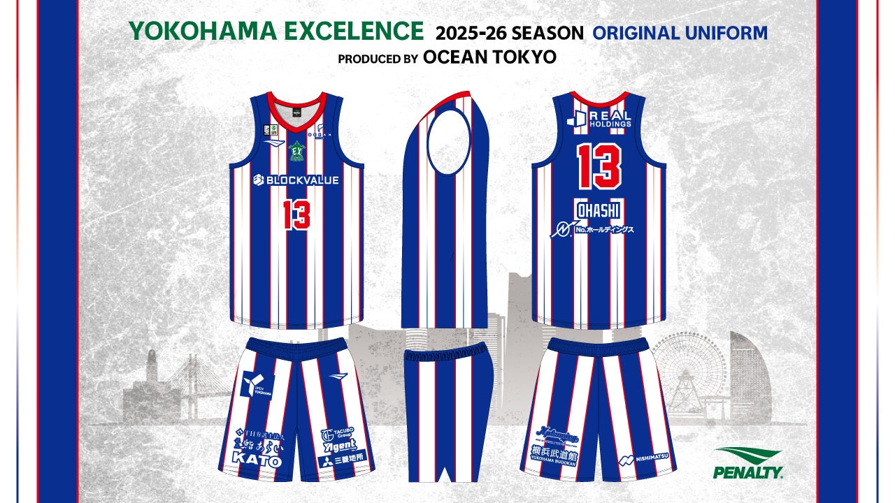 OCEAN TOKYO監修オリジナルユニフォームのデザインおよび販売・着用