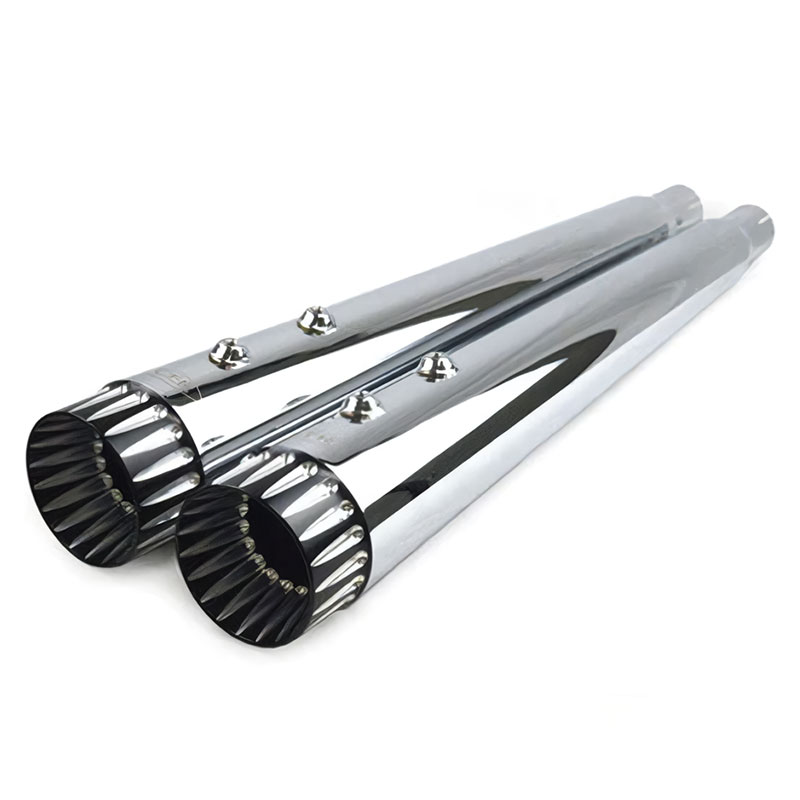 CFR□ 4.5インチ スリップオンマフラー クローム （コントラストカット