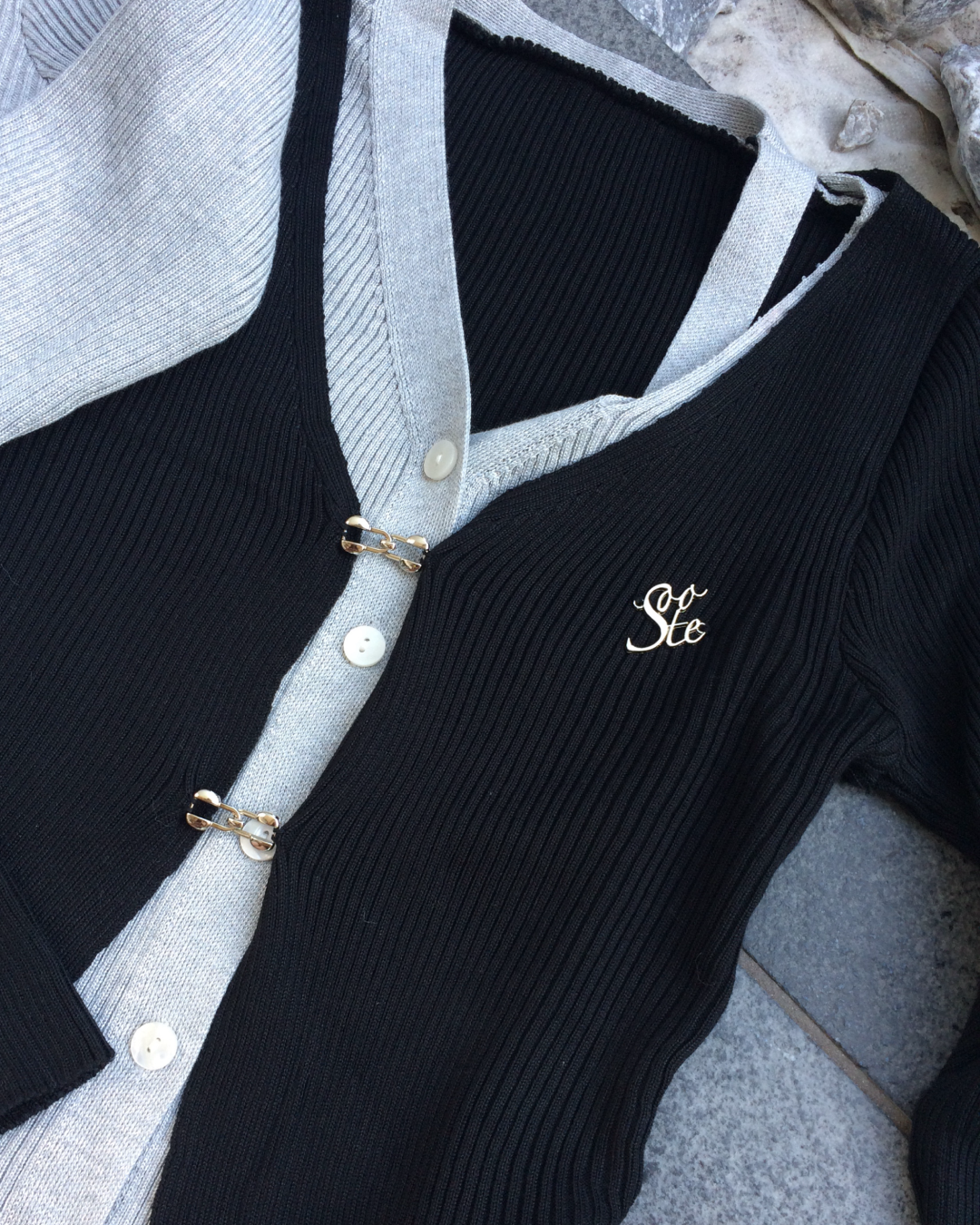 2ピースバイカラーカーディガン NO0152 – YOLO（ヨロ）｜ファッション通販