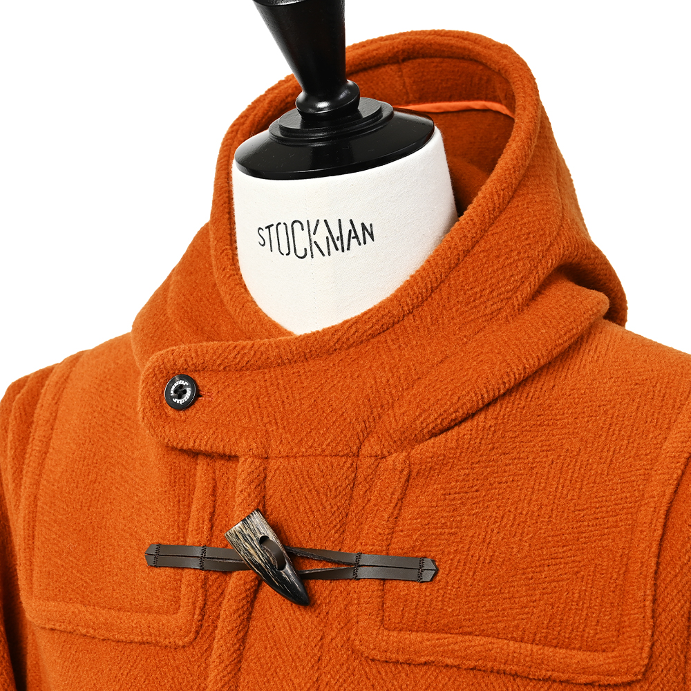 Joshua Ellis ウール ヘリンボーン ロング ダッフルコート REGULAR FIT