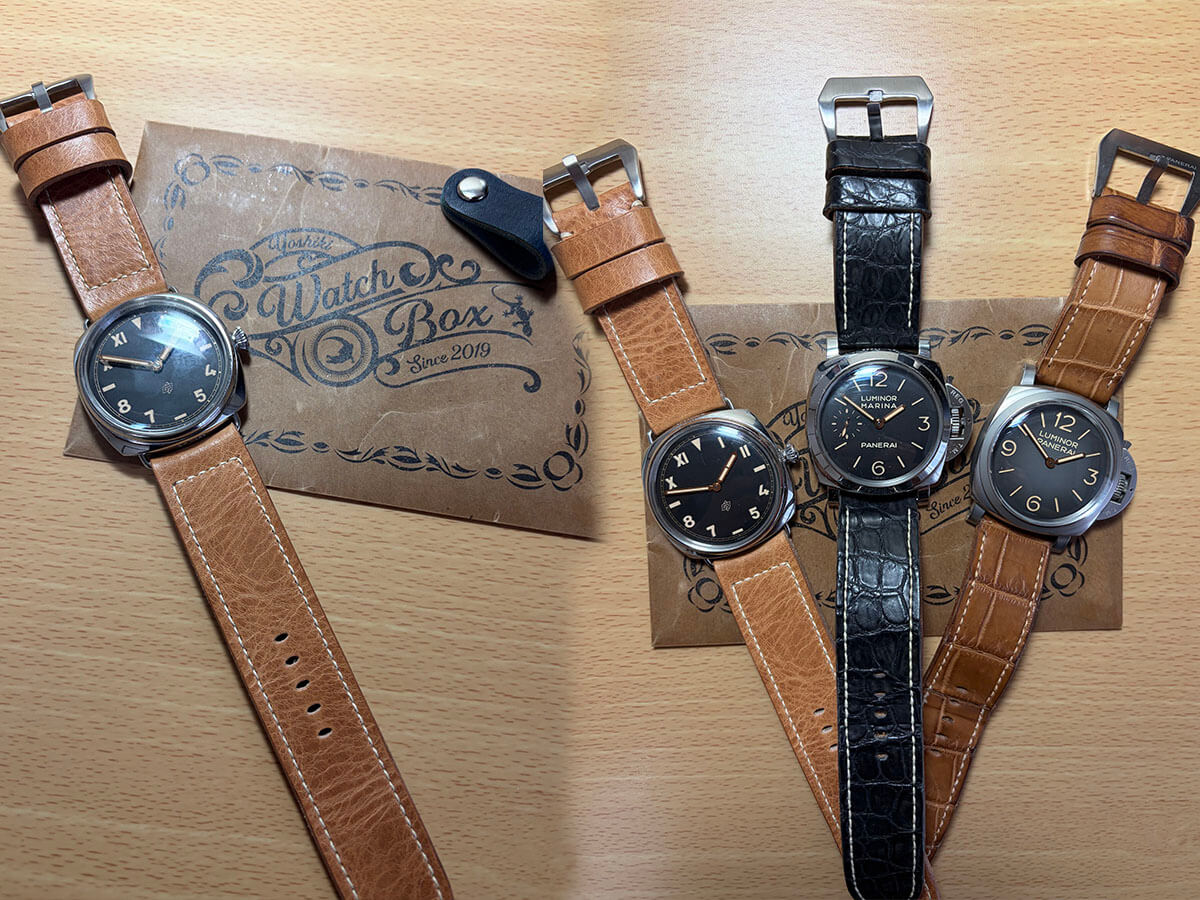ホーウィン社のレザーを使用した 腕時計ベルト | Yoshiki-WatchBox