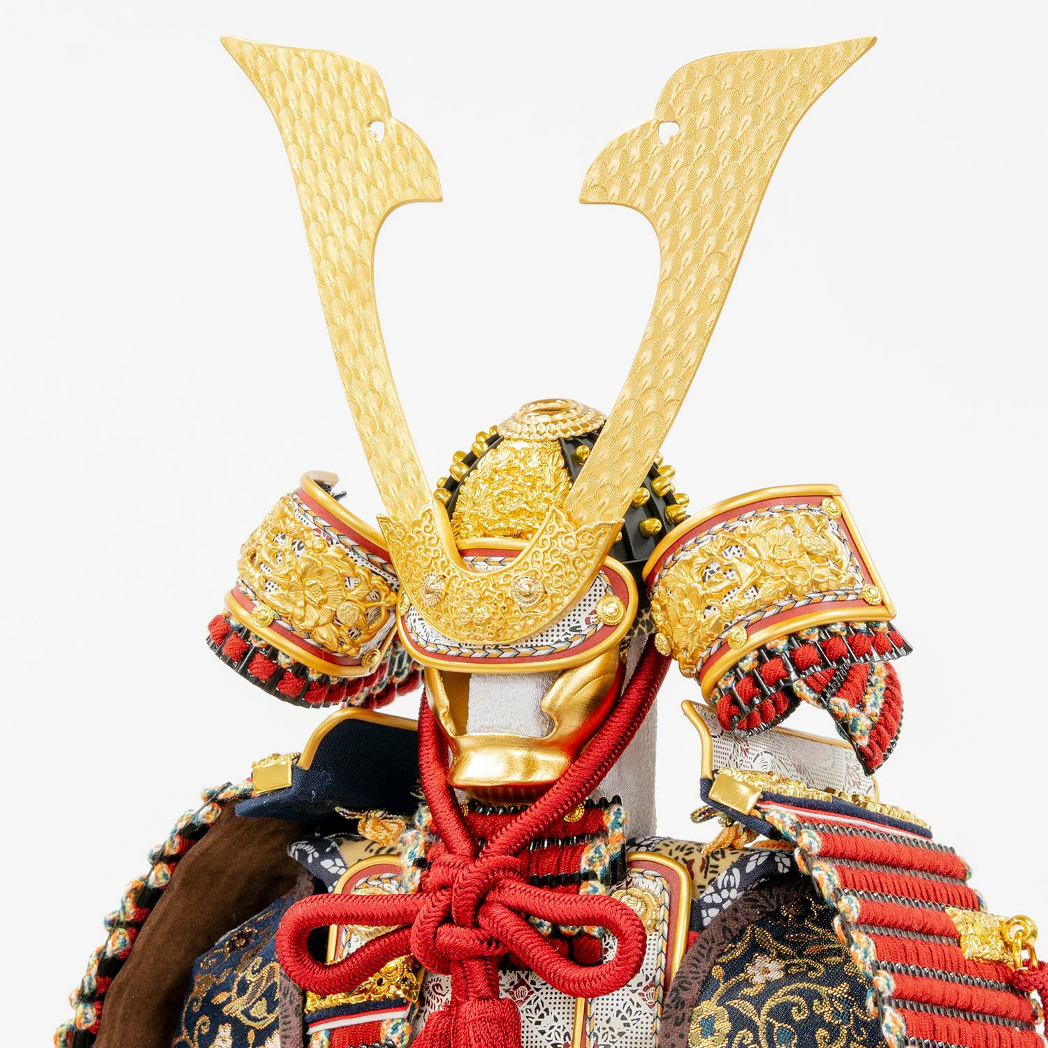 五月人形】正絹茜絲縅 鎧5号床飾り 雄山作 | 雛人形（ひな人形）・五月
