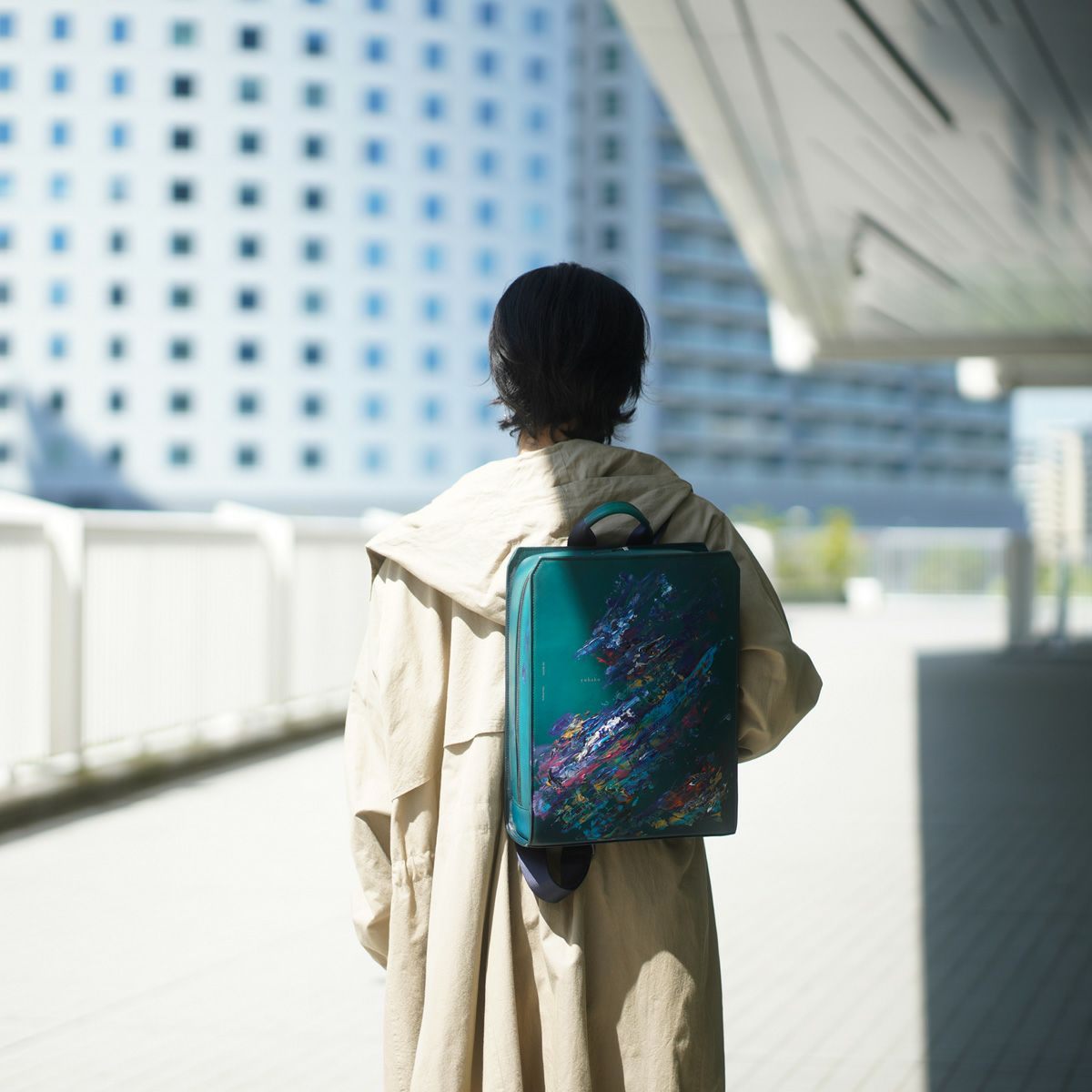 YAT030 仲垣友博一点染めシリーズ バックパック ｜美しい色彩の革財布