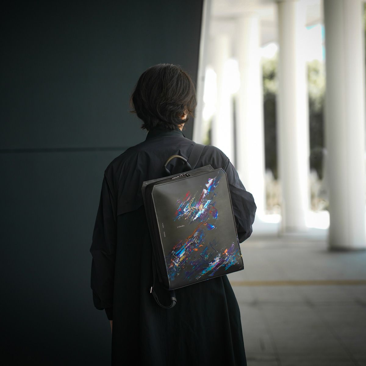 YAT030 仲垣友博一点染めシリーズ バックパック ｜美しい色彩の革財布