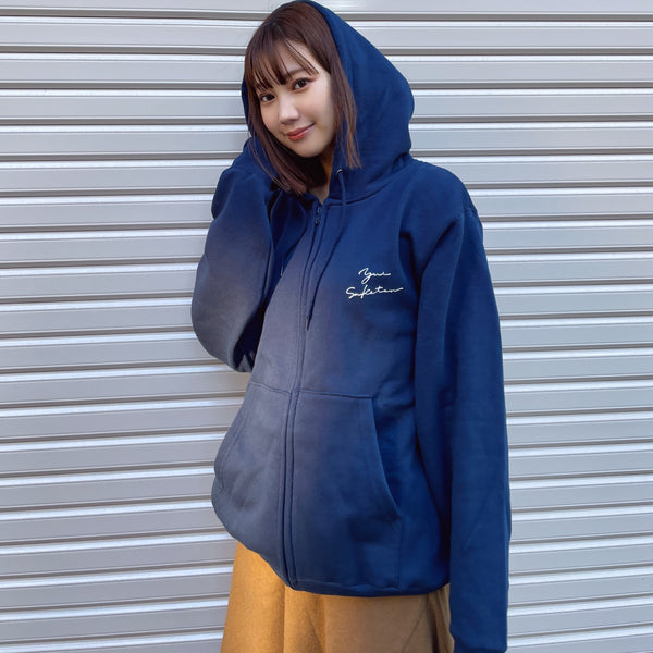 ゆい酒店オリジナルジップパーカー（ネイビー）