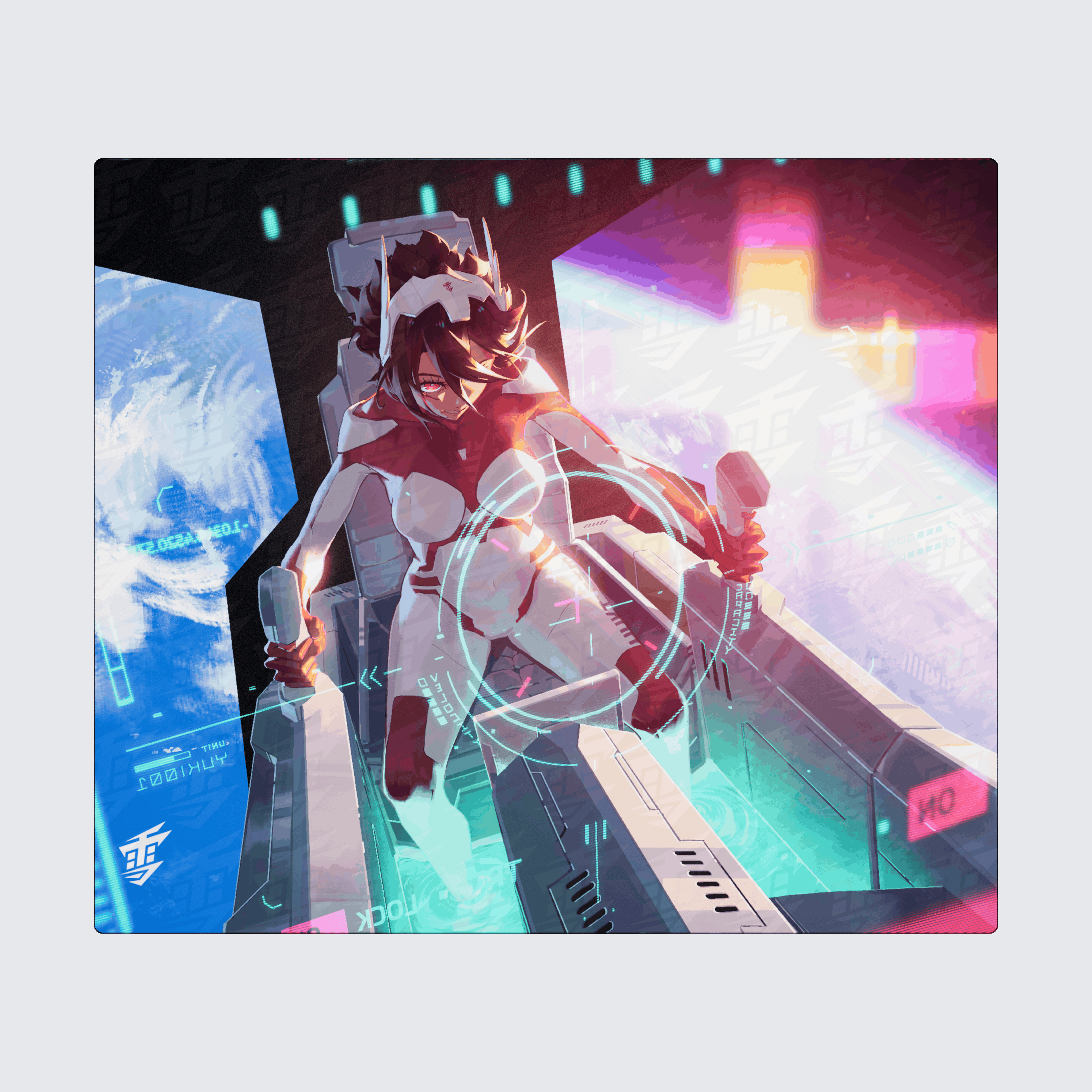 Yuki Aim - MECHA Glass Mousepad