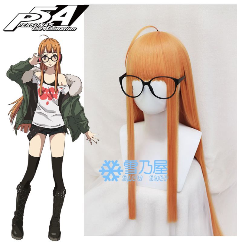 ペルソナ5 Persona5 佐倉双葉 コスプレウィッグ メガネ付き - snowshop