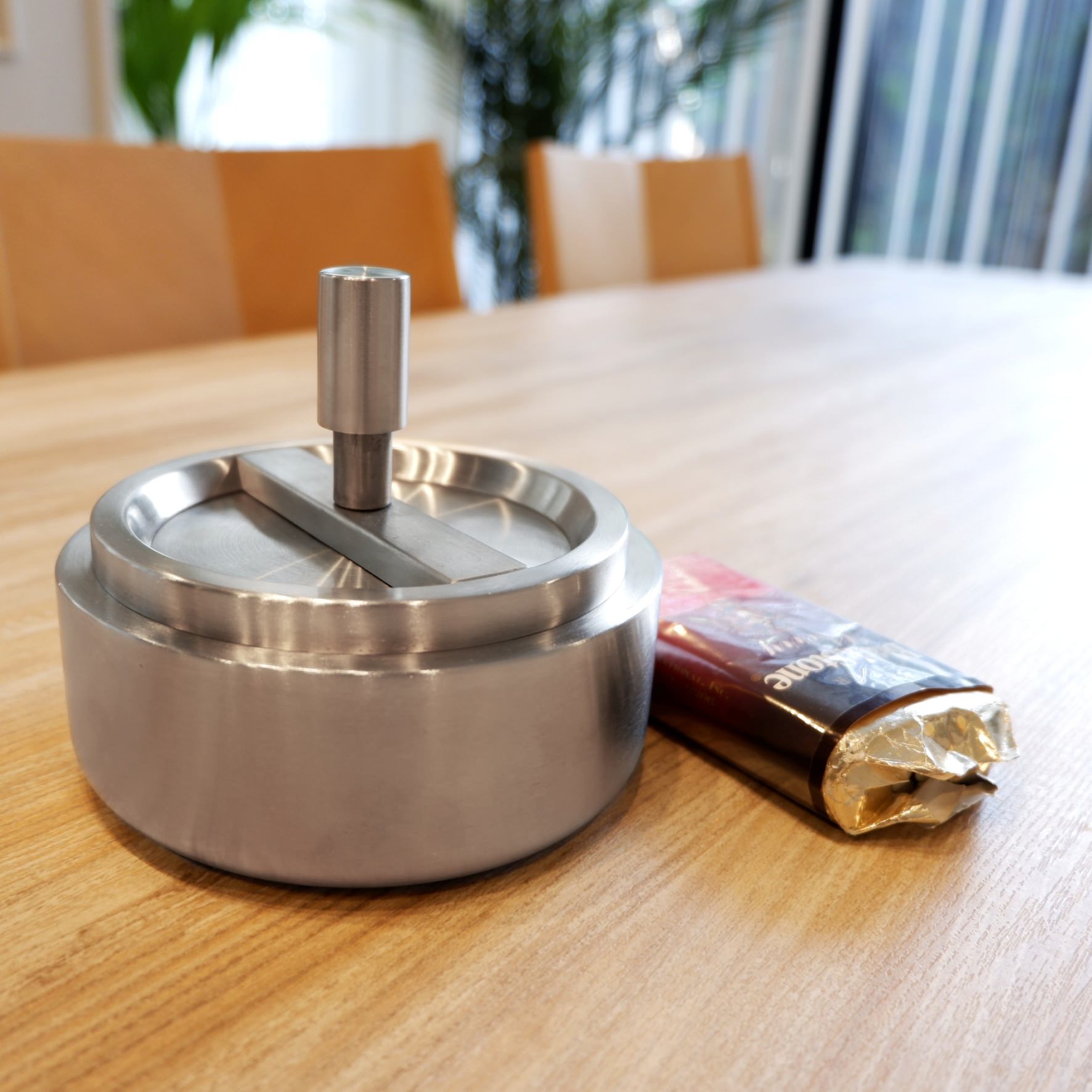 リボルビングアッシュトレイ｜50163 CONTAS HL 回転式灰皿 吸殻入れ 高