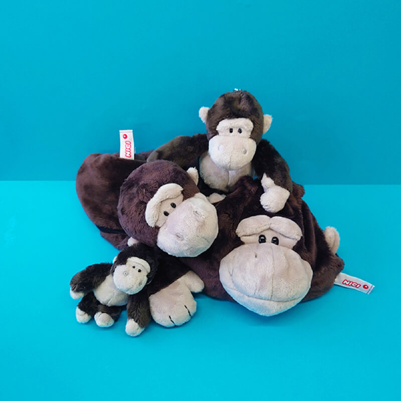 NICI BBキーリング(キーホルダー) ゴリラ 10cm | KURAWANKA