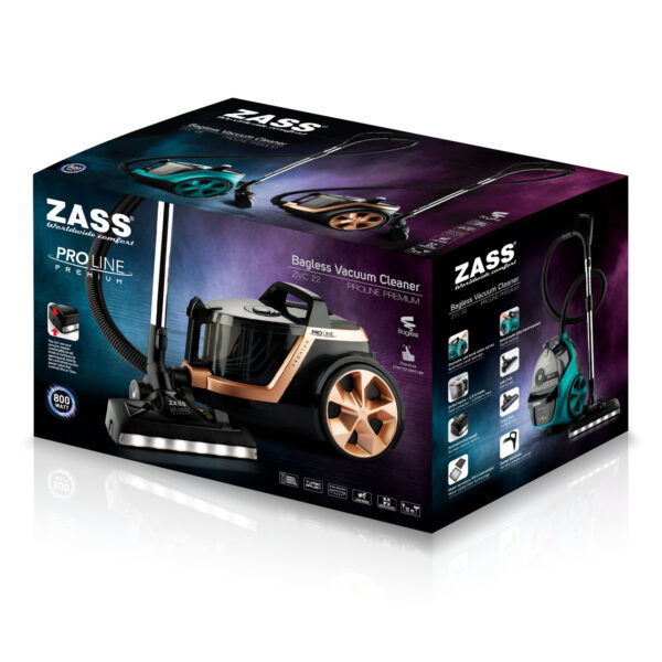 Aspirator ciclonic, fara sac Zass ZVC 22 TURCOAZ – ZASS