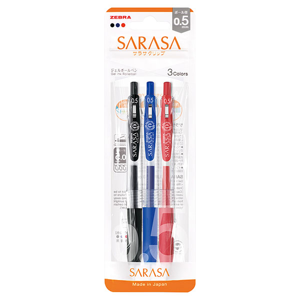 サラサクリップ0．5 3色セットN(0.5mm): 本体【公式】ZEBRA