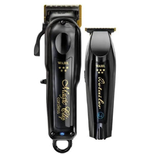 Wahl Cordless Barber Combo Black Magic Clip Clipper & Detailer Trimmer
