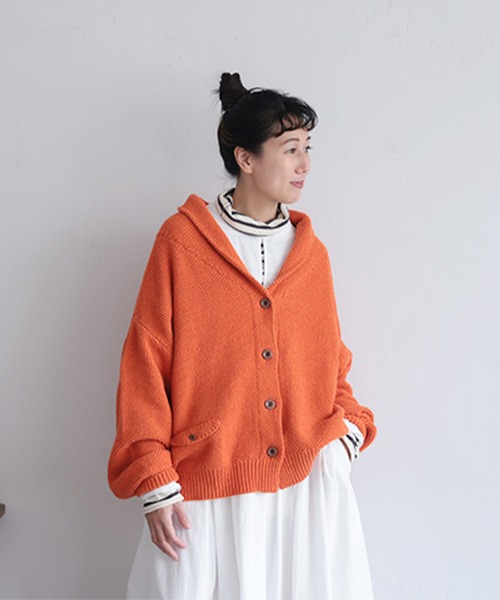 soulberry（ソウルベリー） カーディガン 私のオレンジニットな